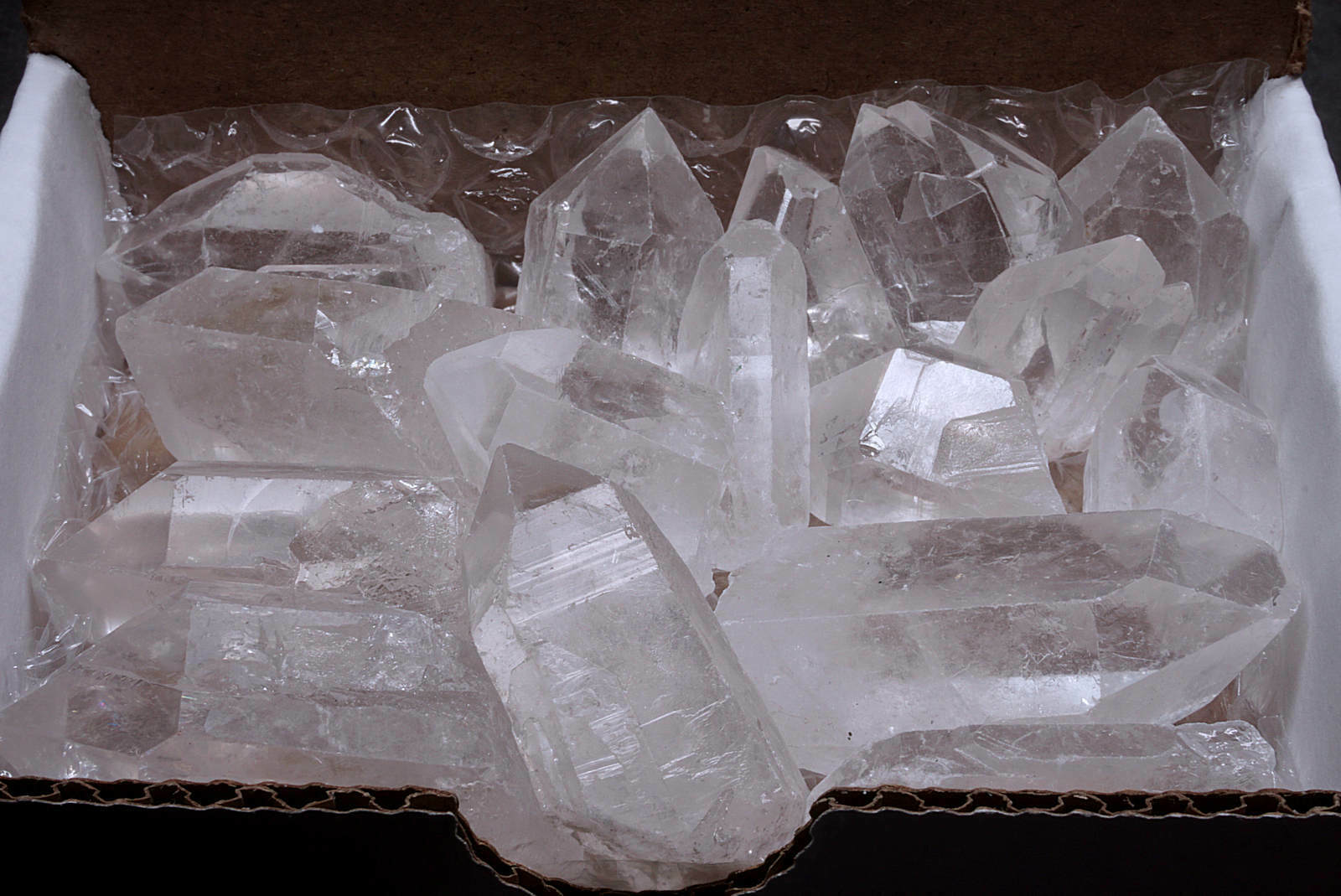 Quartz Crystal Collection 1/2 Lb Natural Clear Points Brazil